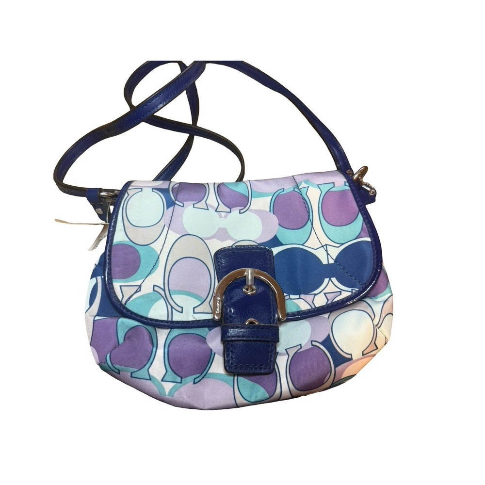 Coach Signature Soho Daisy Scarf Print Crossbody Shoulder Bag
